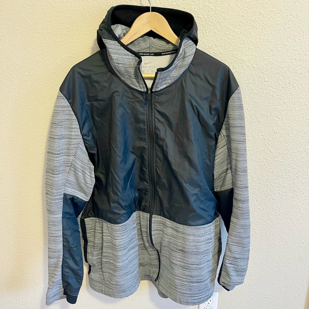 Nike Dri-FIT Gray and Black Jacket